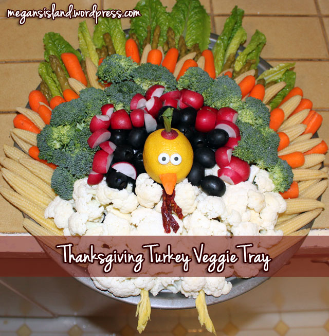 Thanksgiving vegetable tray | Megan's Island Blog
